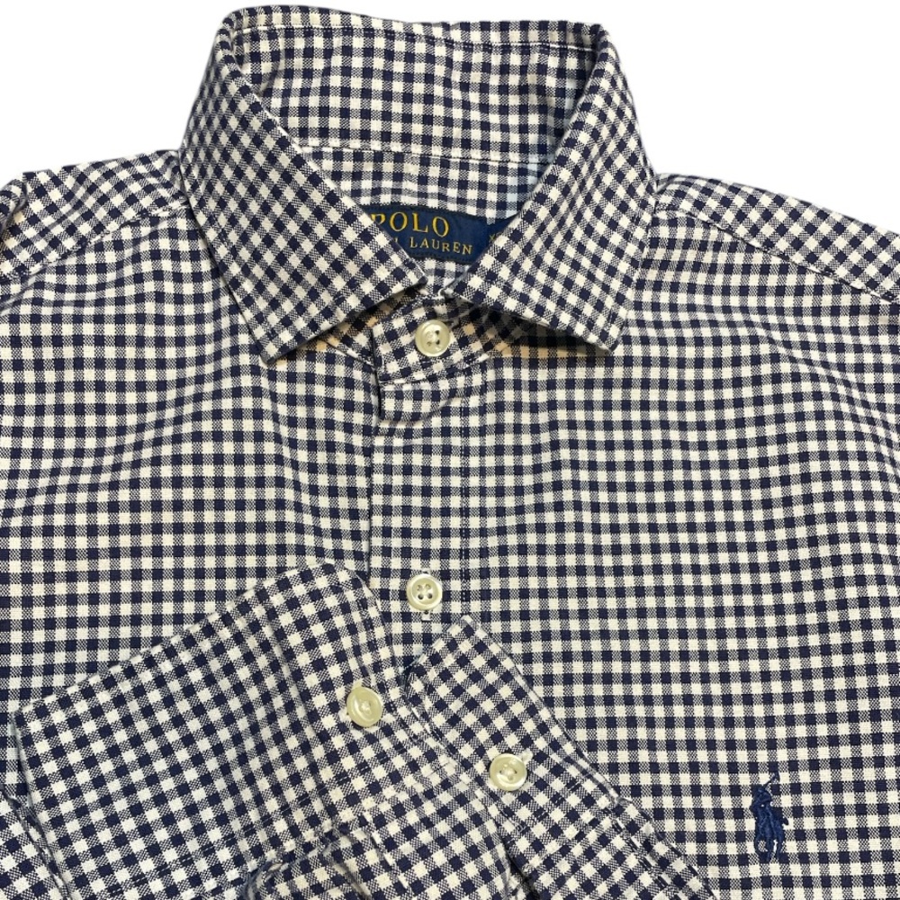 Men's Polo Ralph Lauren Blue White Gingham Check Size XS